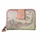 Allan Edward Map Leather Trim Wallet