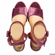 French Connection Velvet Taryn Pink Platform Heels for Womens