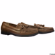 Bass Adams Men’s Brown Leather Tassel Comfort Loafers Shoes