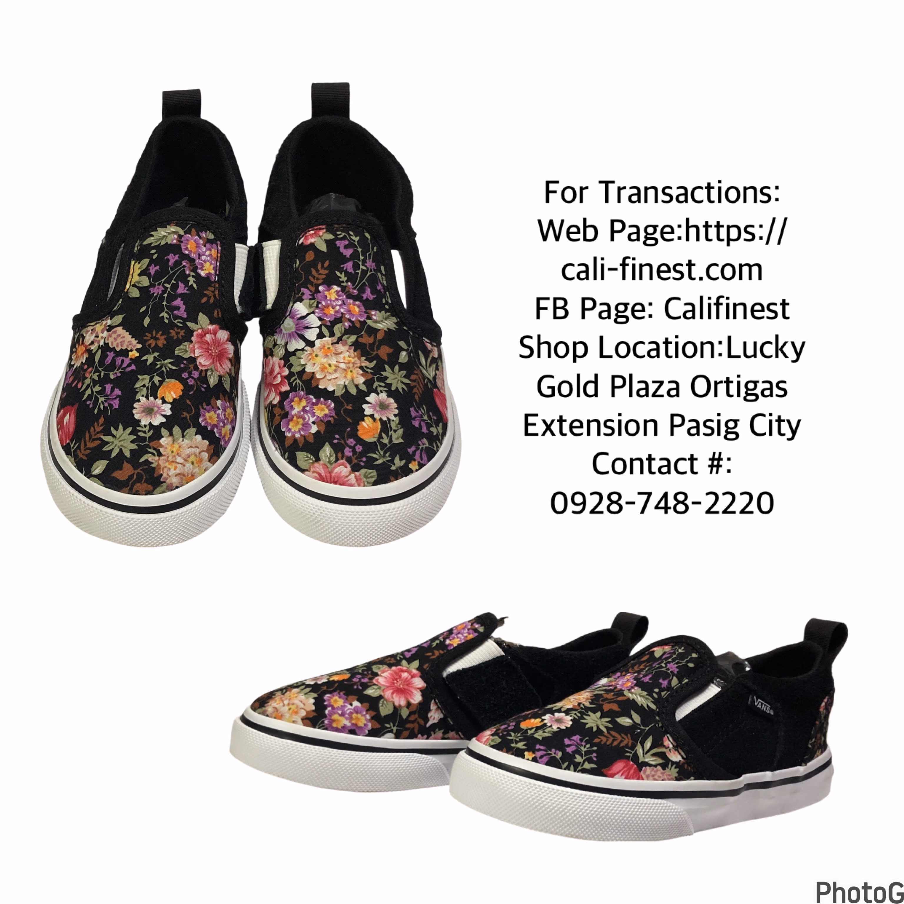 Vans Asher V Slip On Shoes Sneaker Girls Toddler
