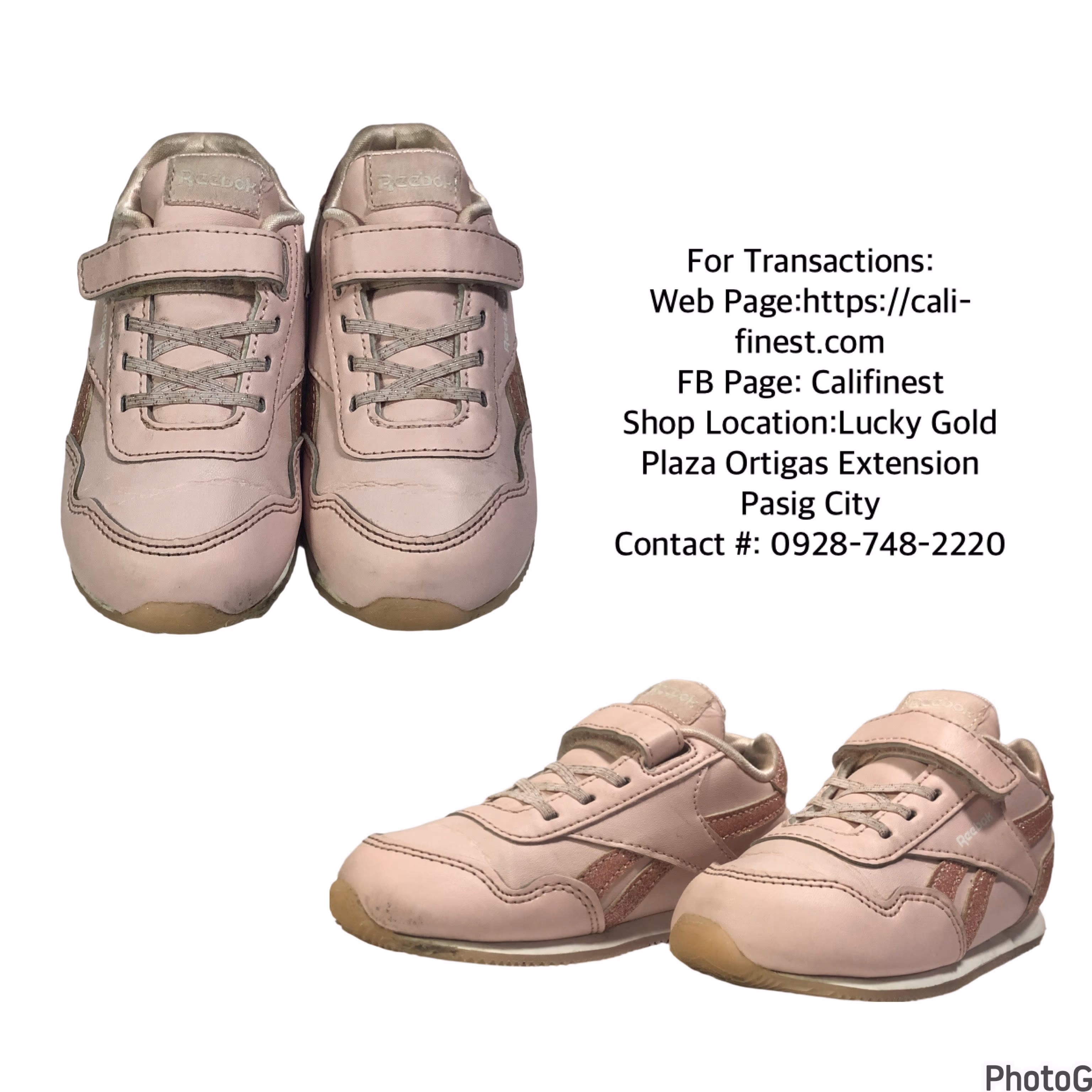 Reebok Toddler Girls Pink Sneaker Shoes