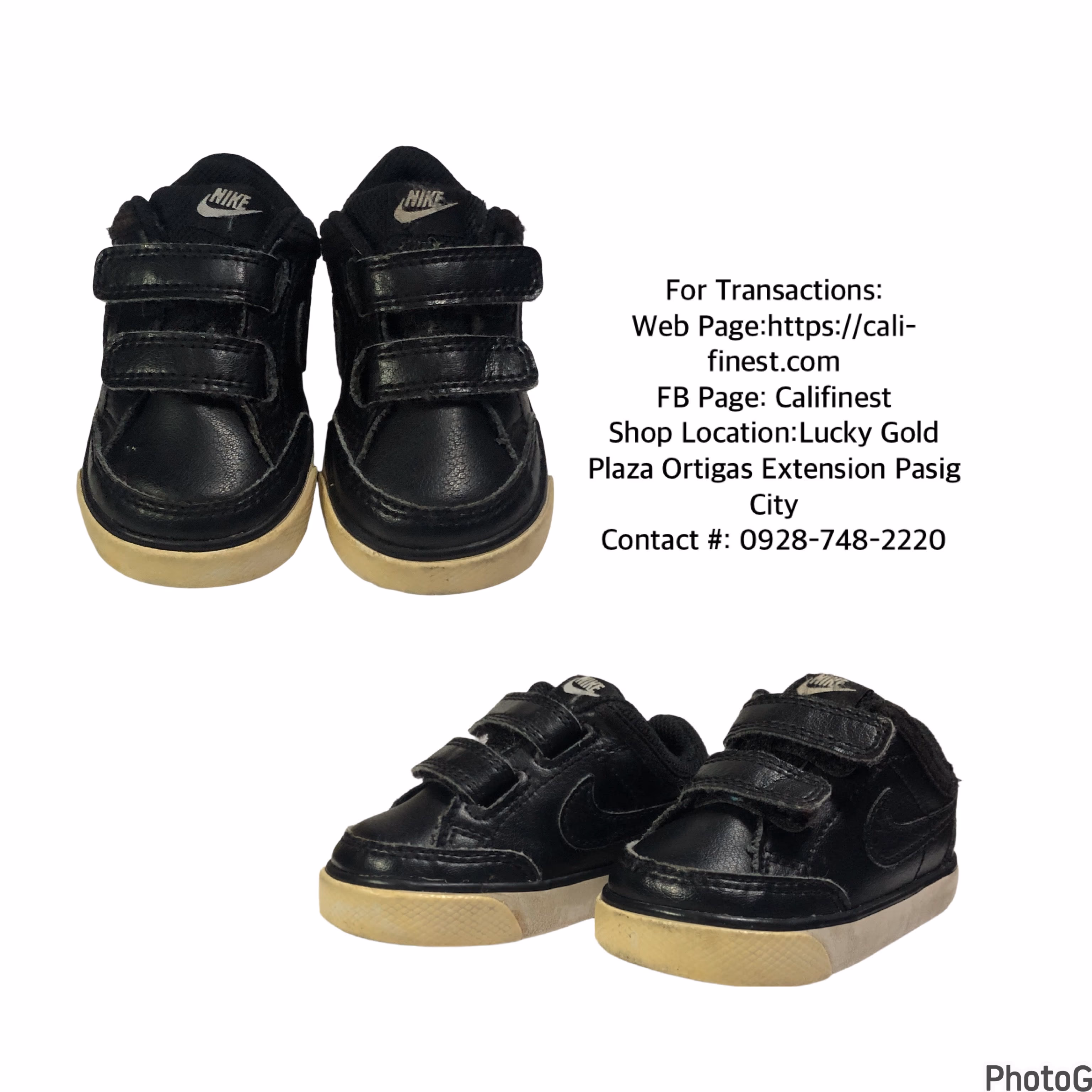 Nike Capri 3 Black/White Toddler Boys Sneakers