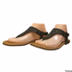 Andiamo Suede Silver Flat Sandals for Womens