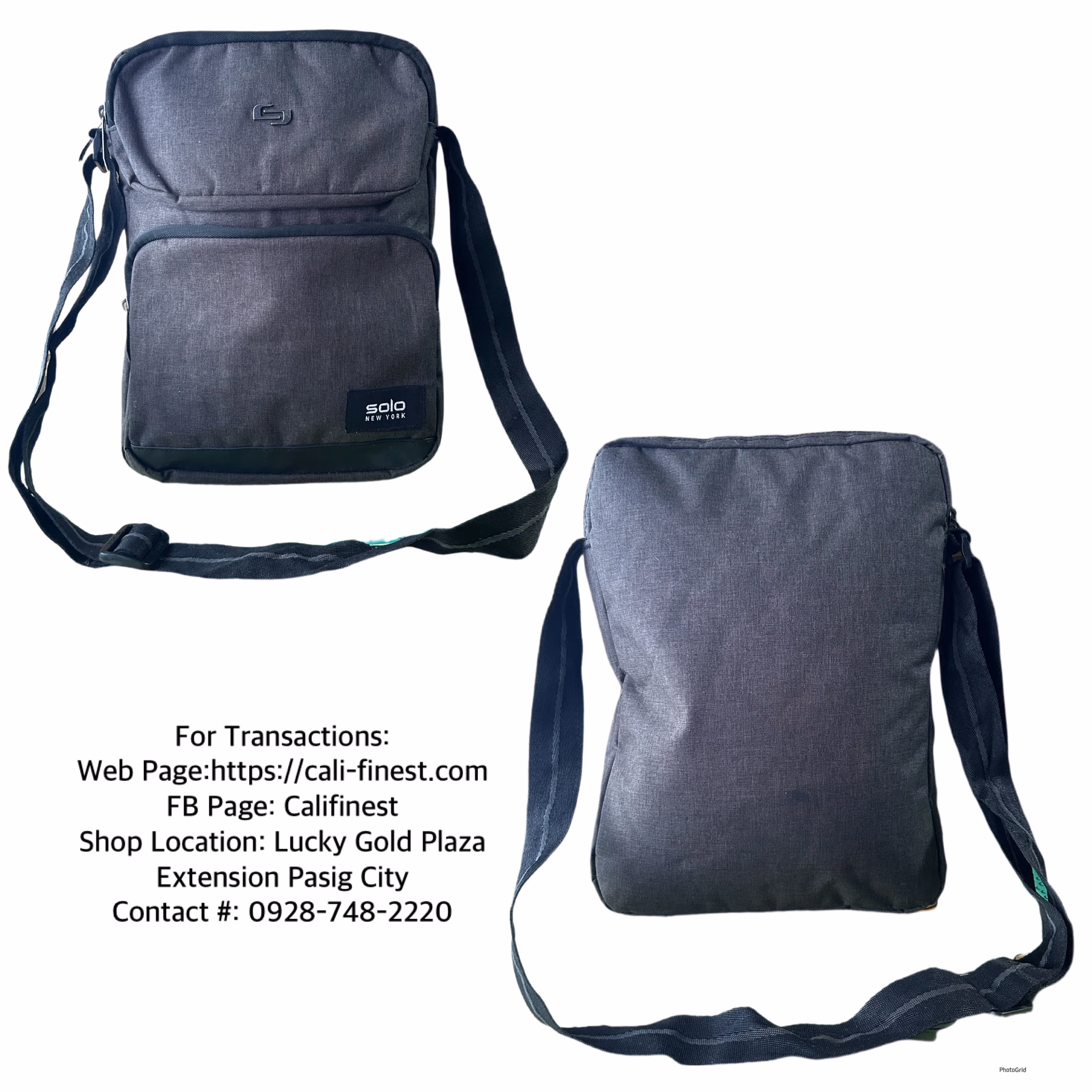 Solo New York Universal Tablet Sling Bag for Men & Women 
