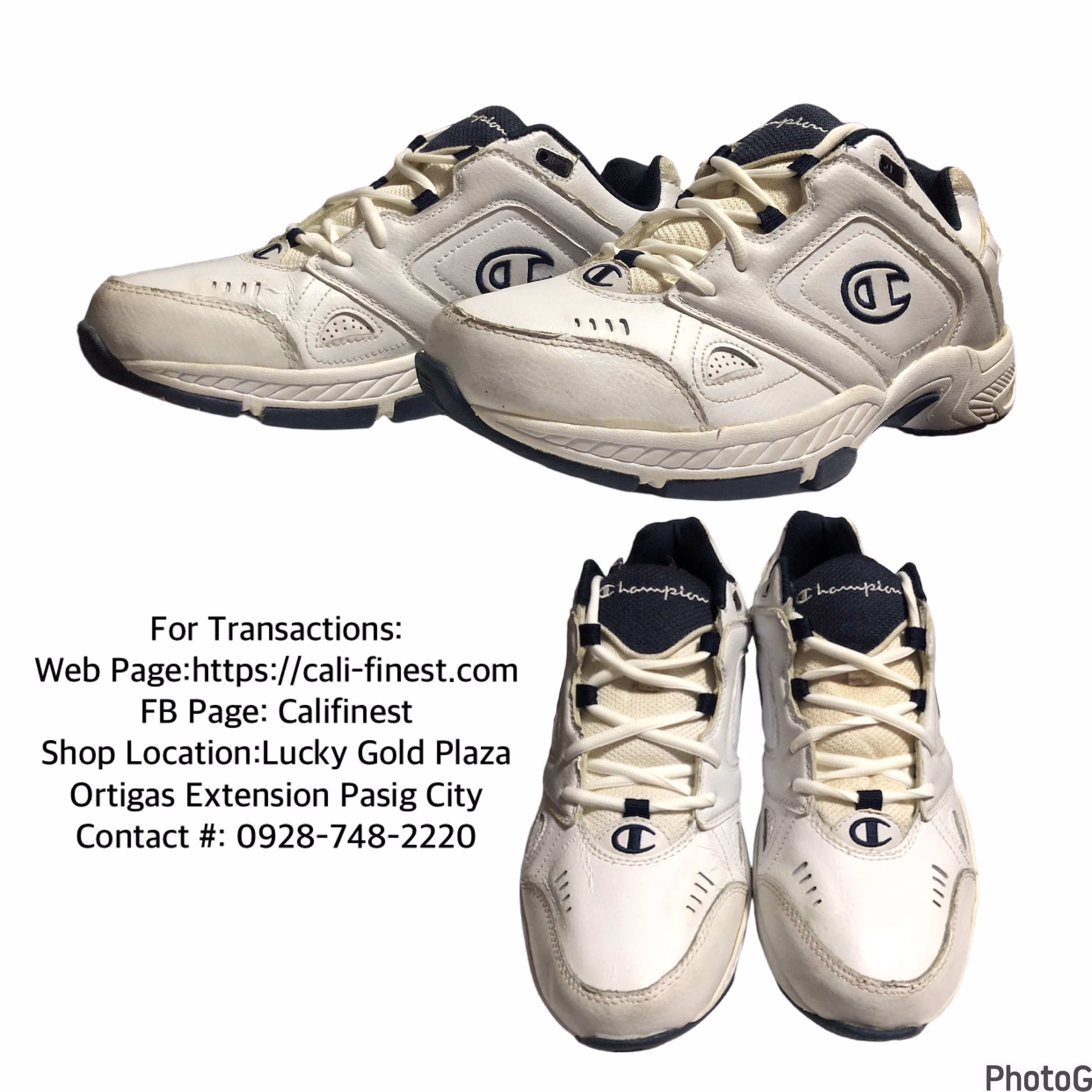 Champion Mens White Sneakers   S#769 