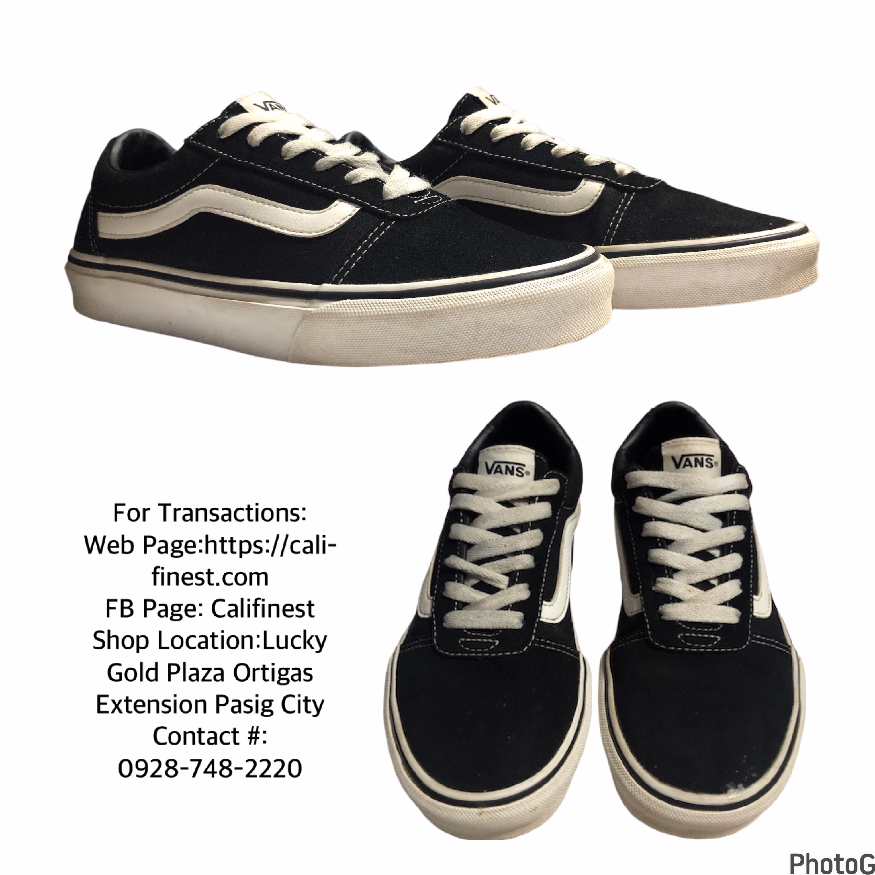 Vans Old Skool Womens sneakers Black/White  S#767  