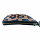 COACH Corner Zip Wristlet for Women Leopard Print Brown