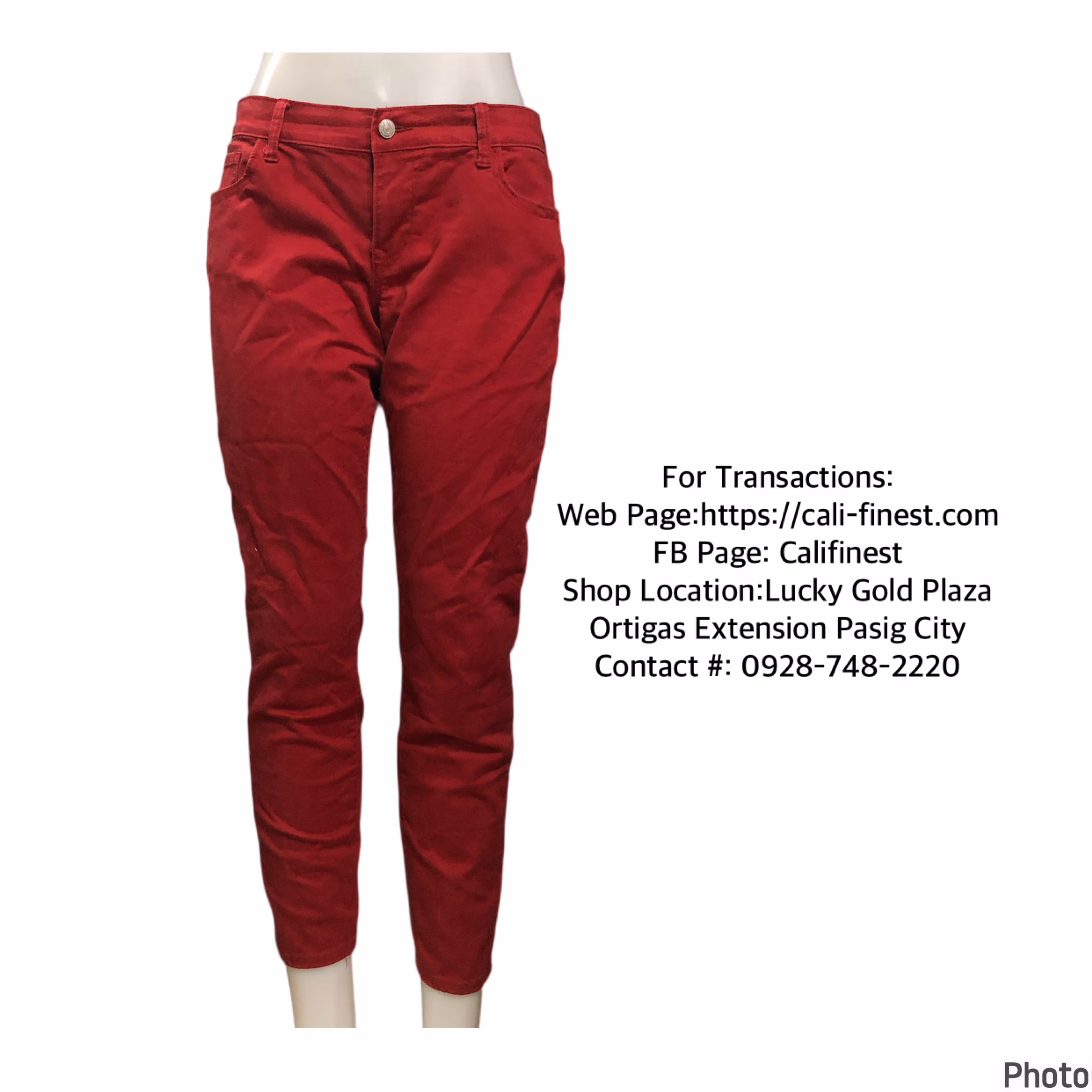 Old Navy Womens The Rock Star Jeans Red Size 14  B#411  