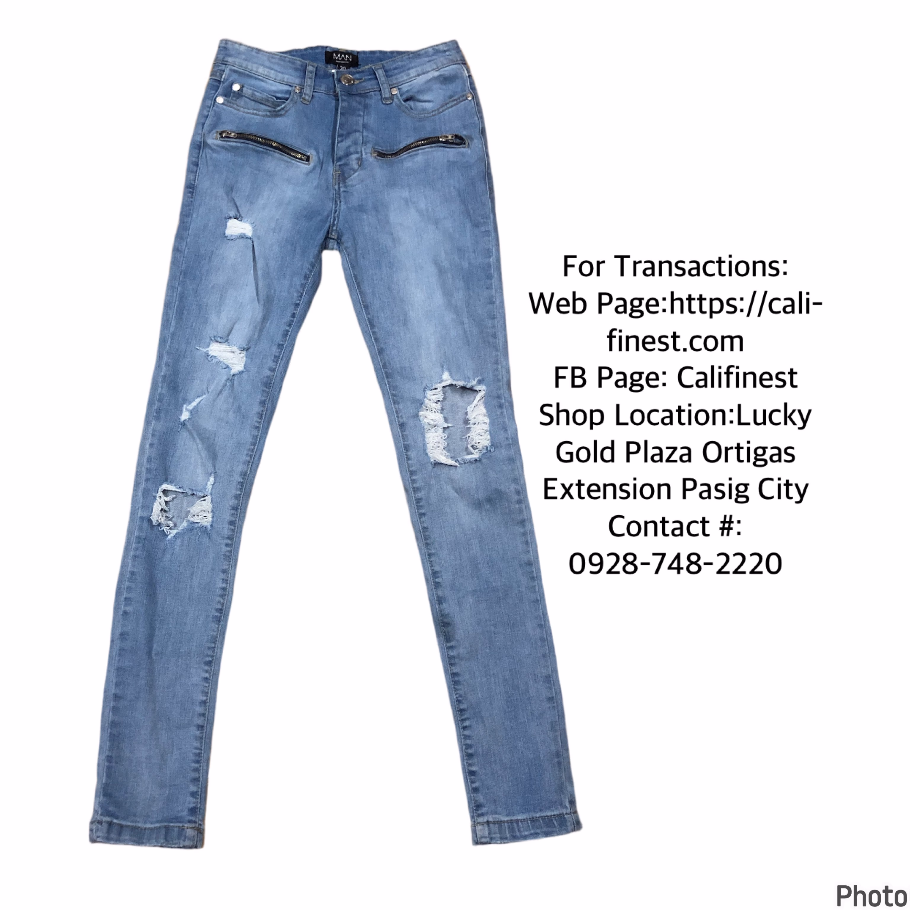 MAN boohooMAN Womens Jeans size 30  B#430  