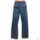 Stitch Neraska Tailored Denim Distressed Mid Rise Button Fly Jeans for Mens