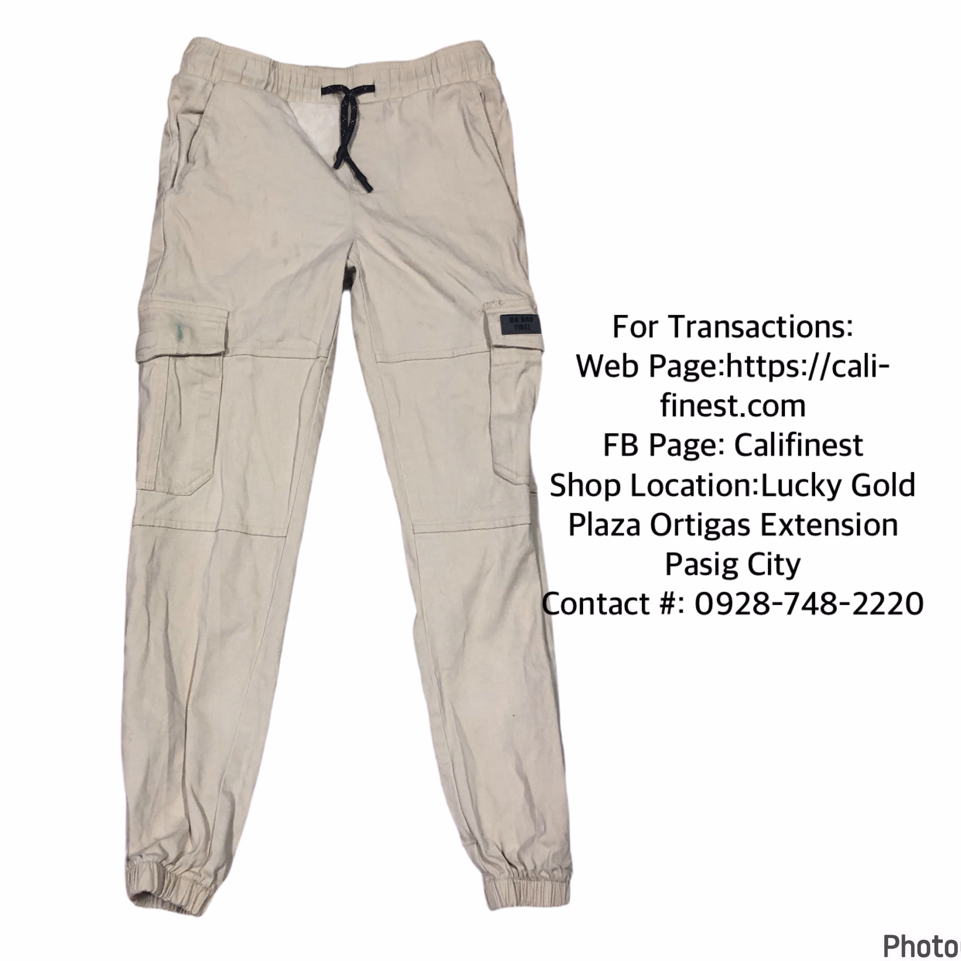 Distortion kids Cargo Pants Size 10/12  B#413  