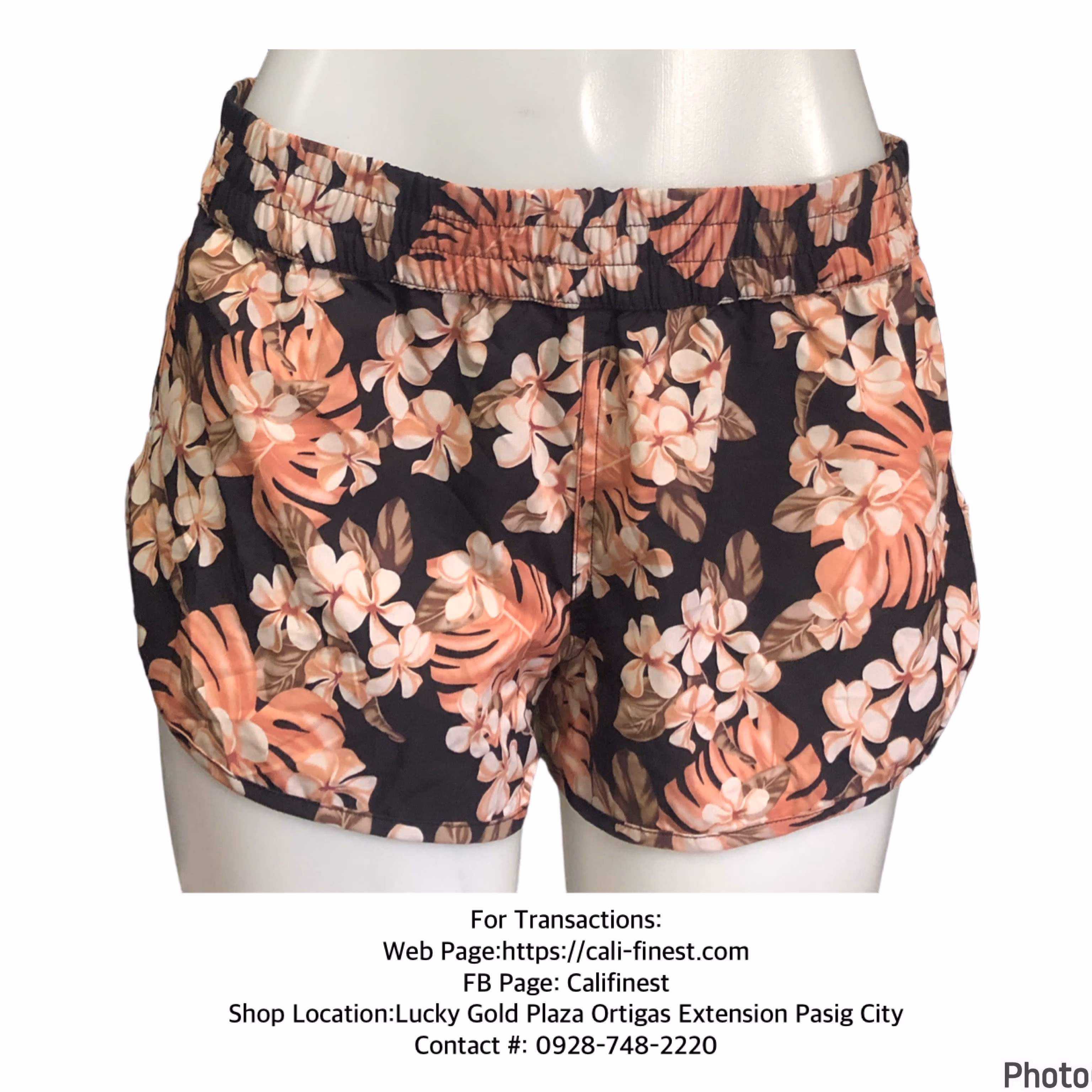 Hurley Womens Short Floral Large 