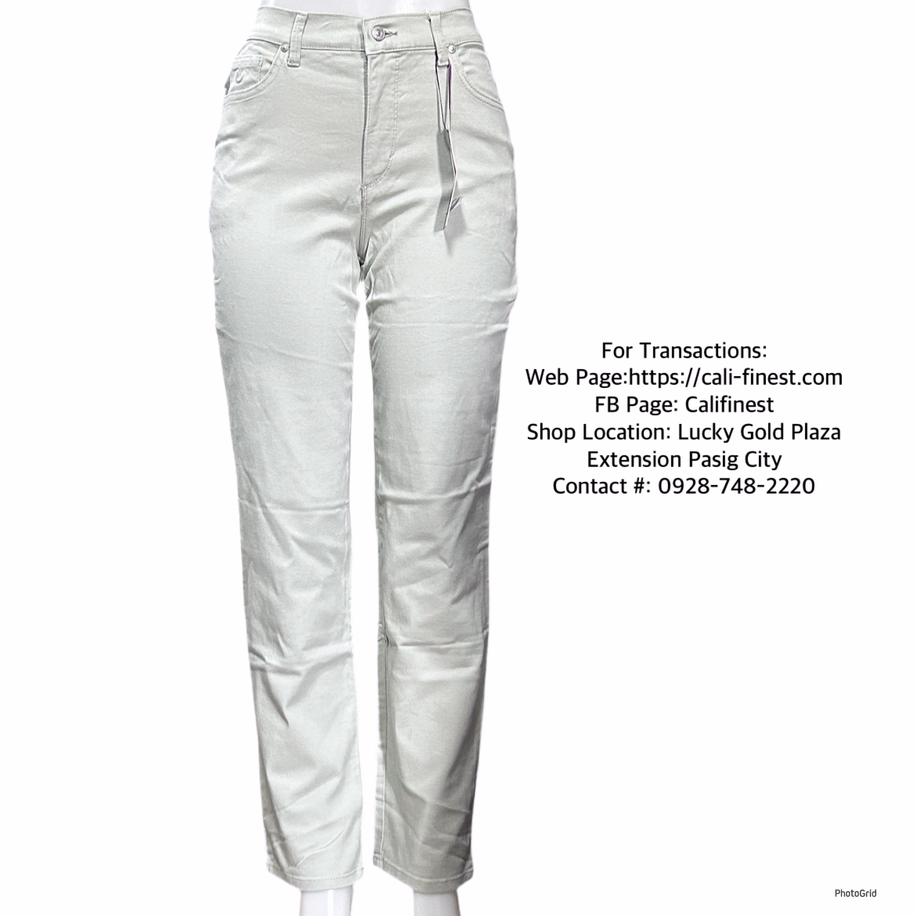 Brandnew Gloria Vanderbilt Amanda Mint Green Jeans Denim Classic Rise