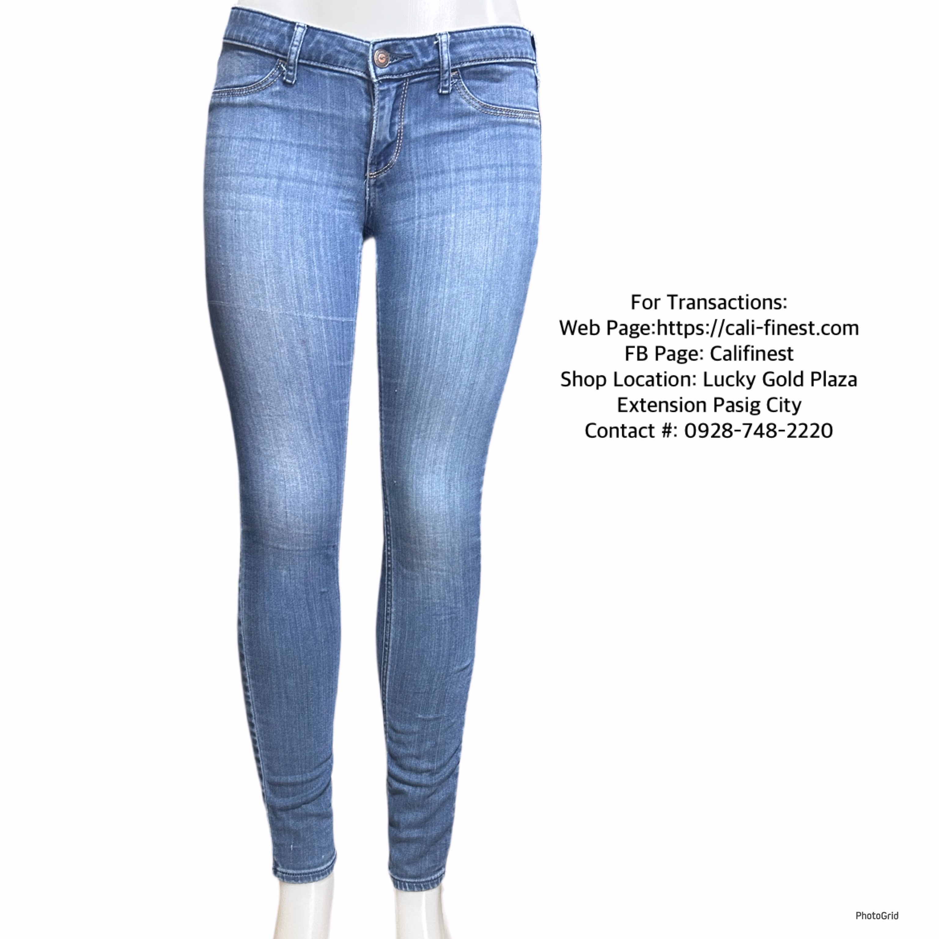 Hollister Skinny Blue Denim Jeans For Womens 27X31