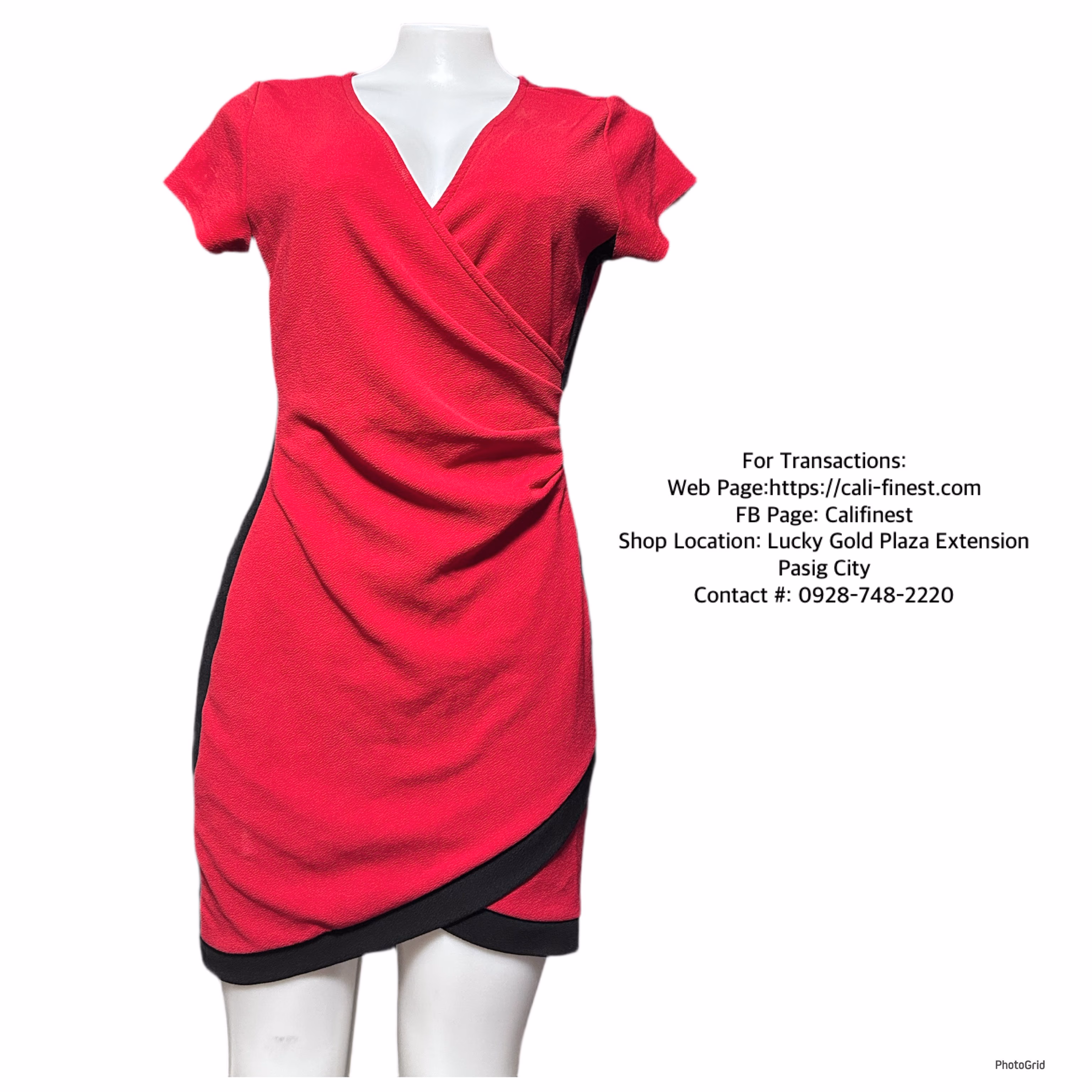 Junior’s Almost Famous Short Sleeve Bodycon Wrap Dress XL