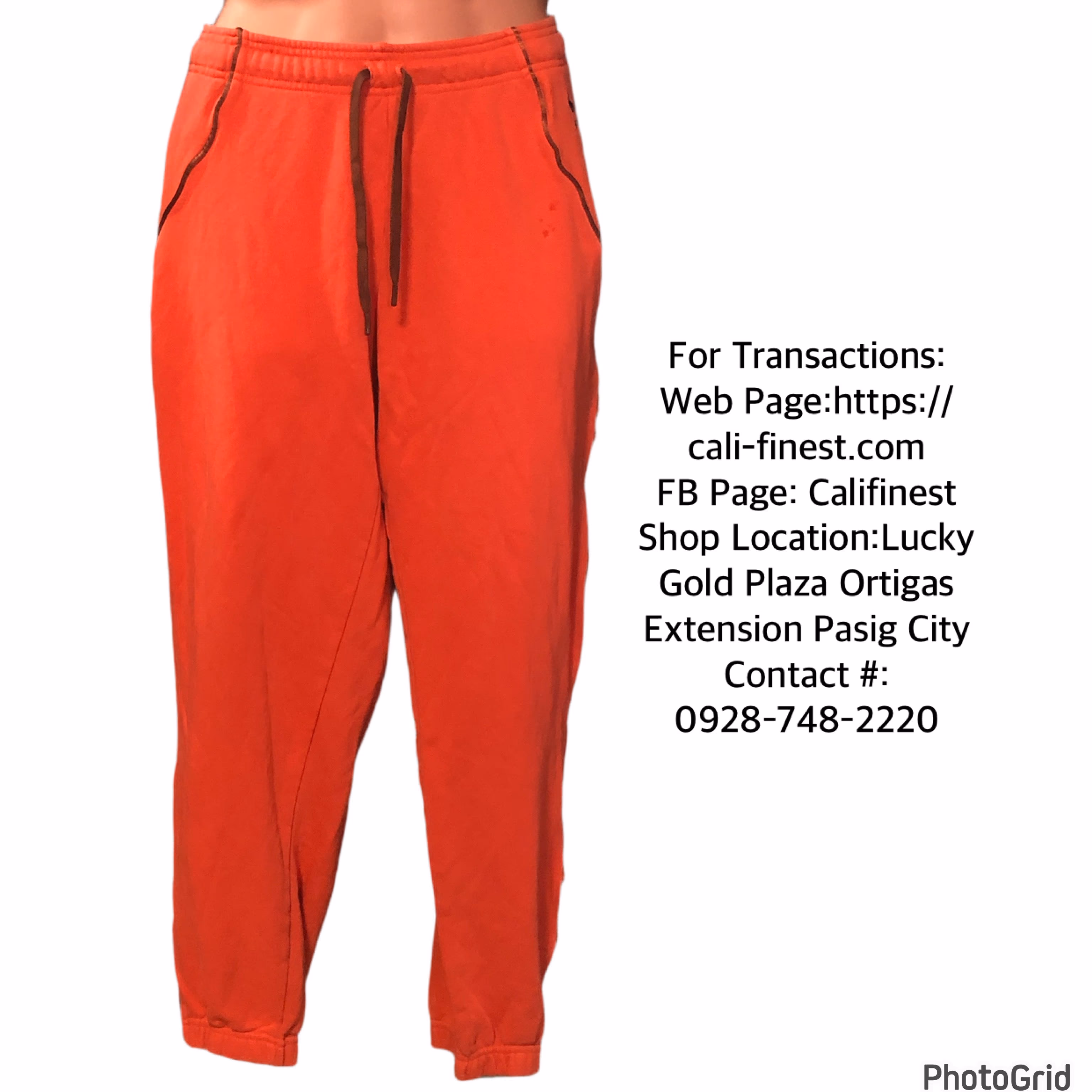 Nike Orange Jogger Pants XL  B#548