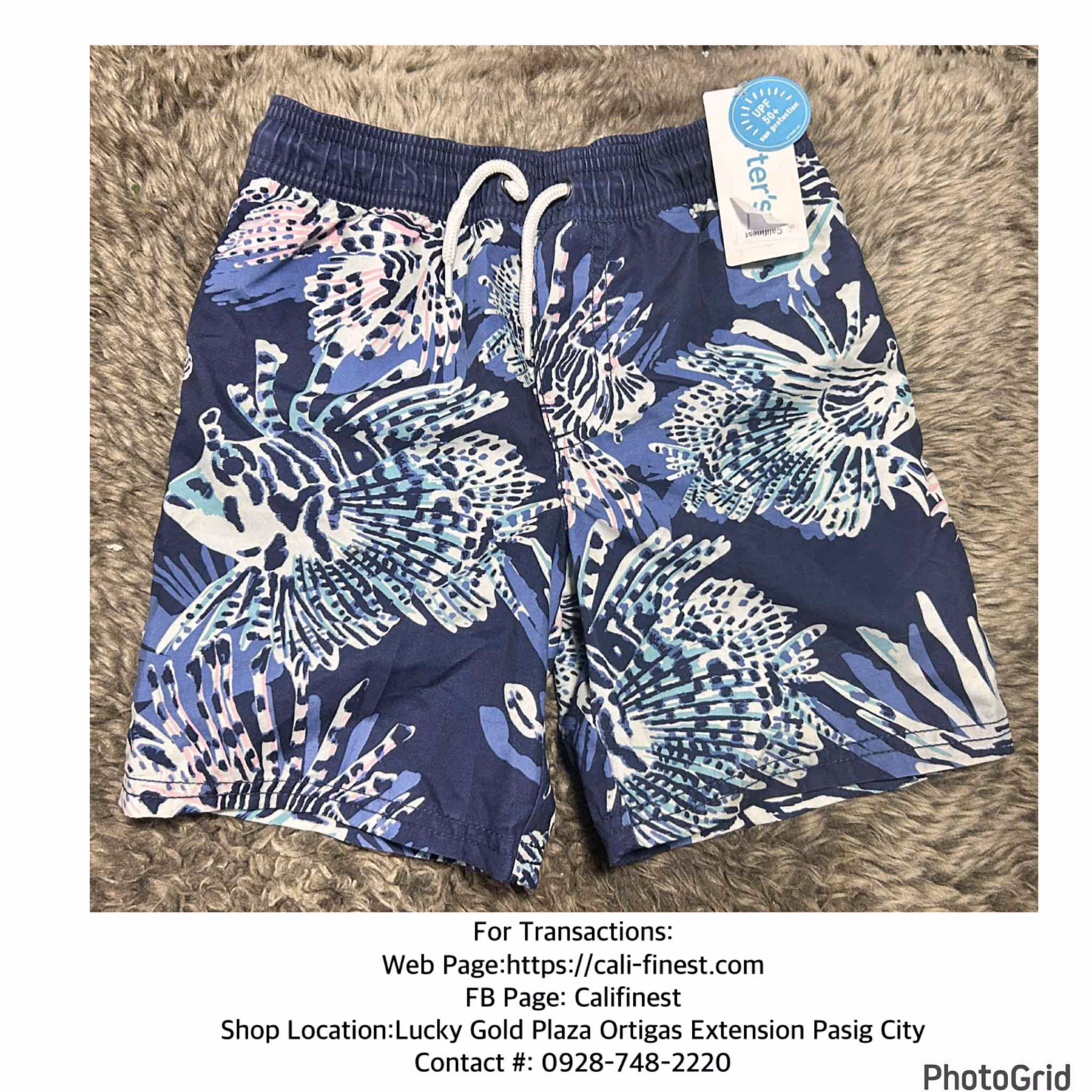 Carter’s Toddler Boy Kids Swim Trunks with Fish/Reef Pattern  B#551