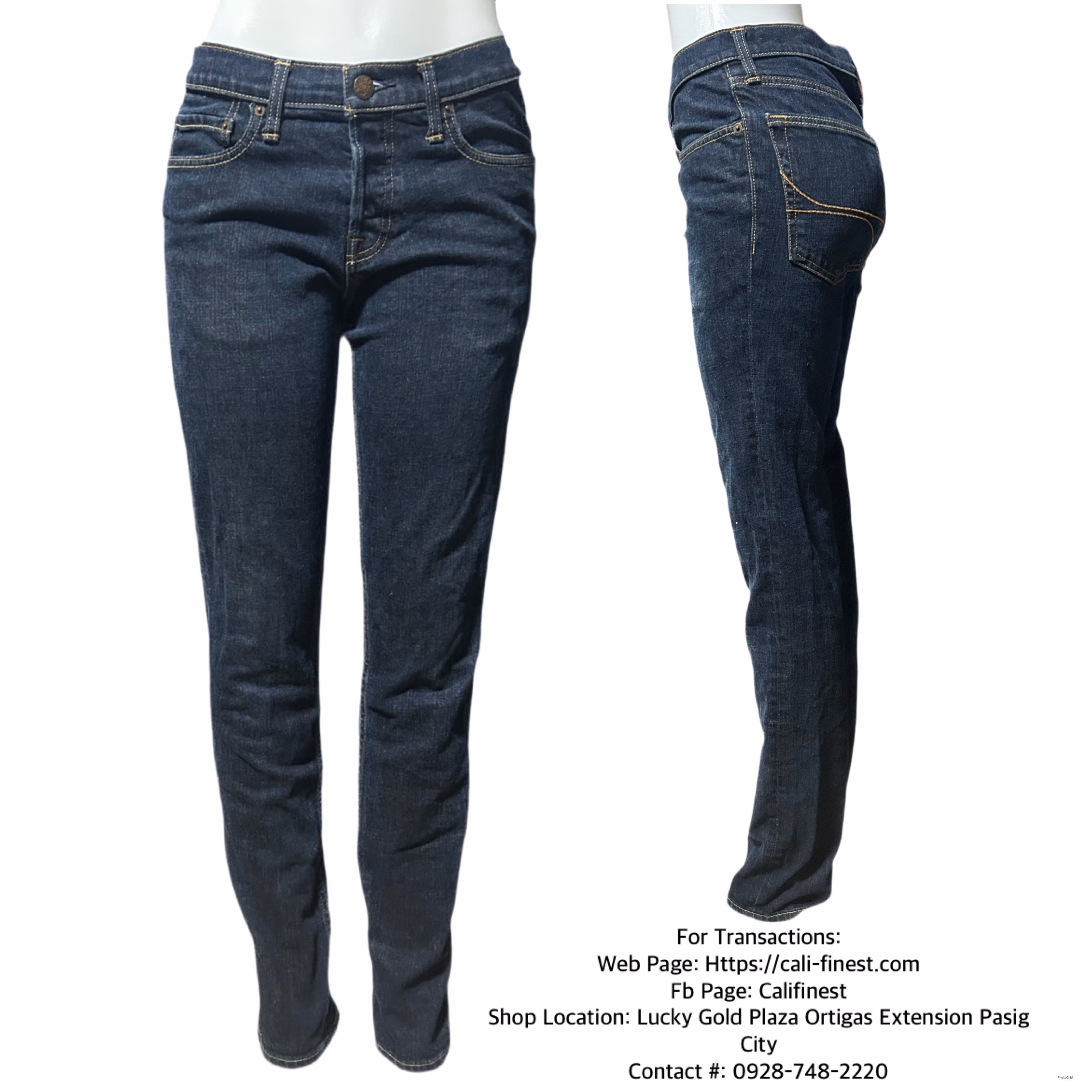 Hollister Women’s Blue Denim Jeans W32xL34