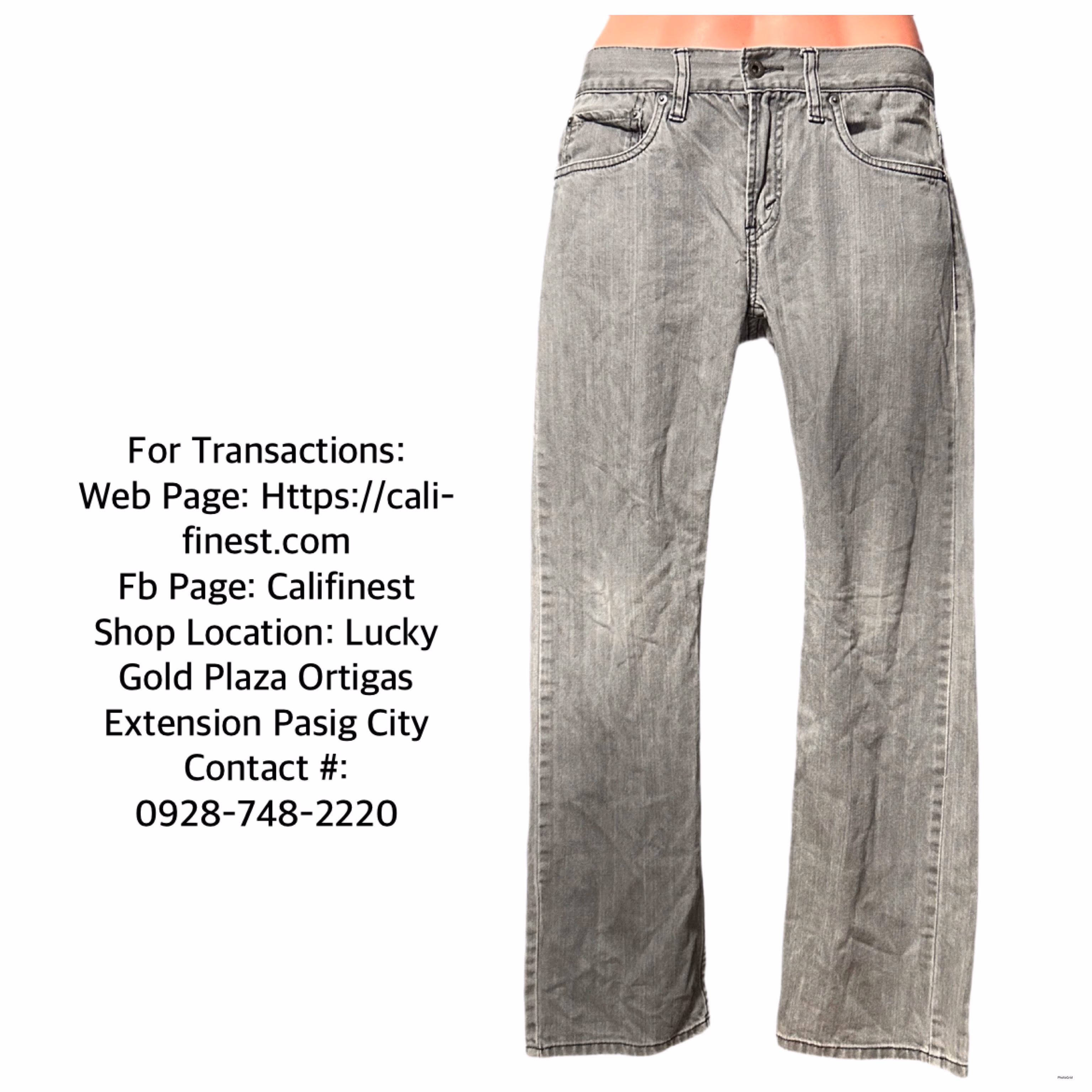 Levis 514™️ Slim Straight Gray Jeans for Mens