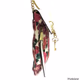 Juicy Couture Rose Print Crossbory Bag with Gold Chain Straps & Heart Lock Charm