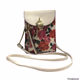 Juicy Couture Rose Print Crossbory Bag with Gold Chain Straps & Heart Lock Charm