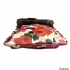 Juicy Couture Rose Print Crossbory Bag with Gold Chain Straps & Heart Lock Charm