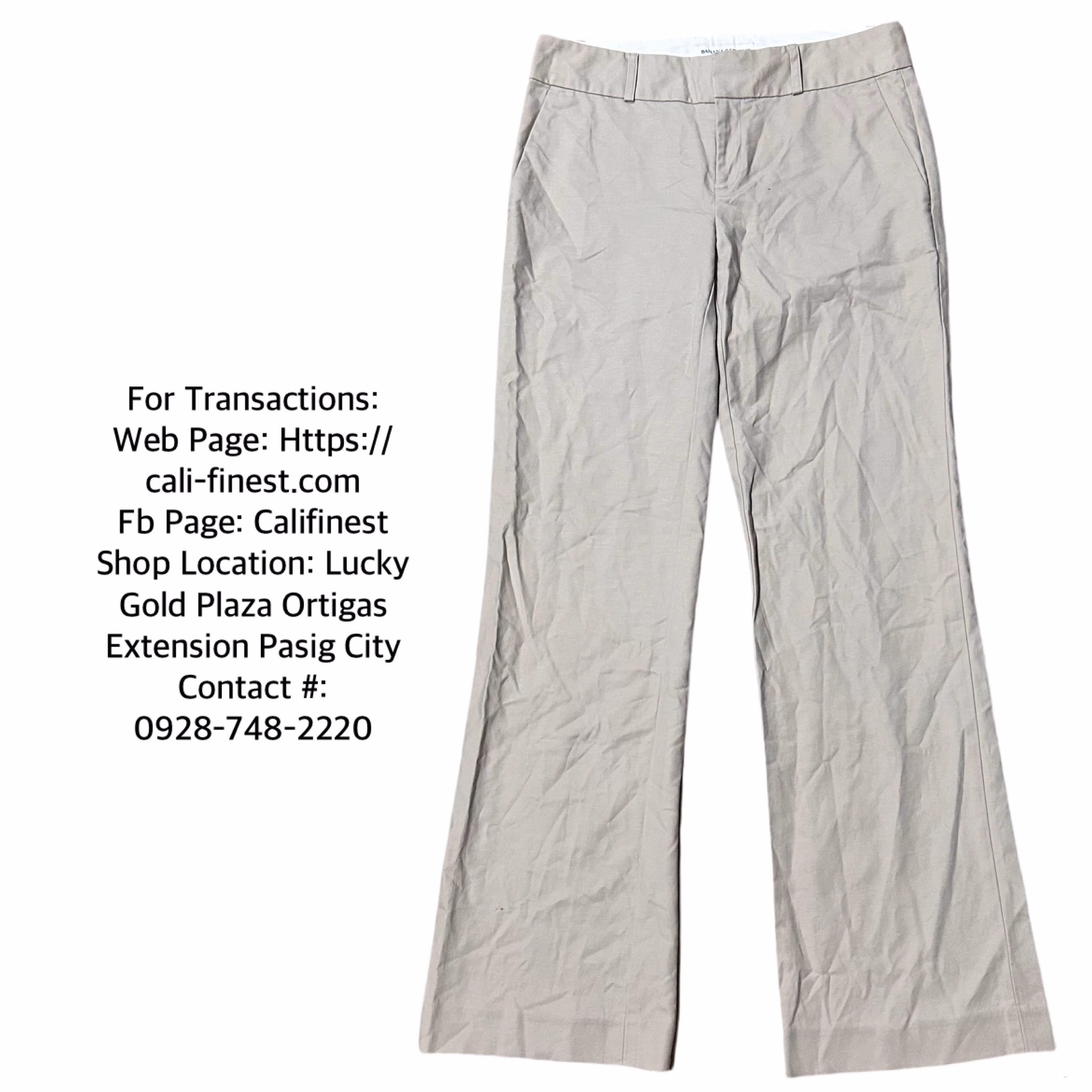 Banana Republic Womens Flare Beige Pants