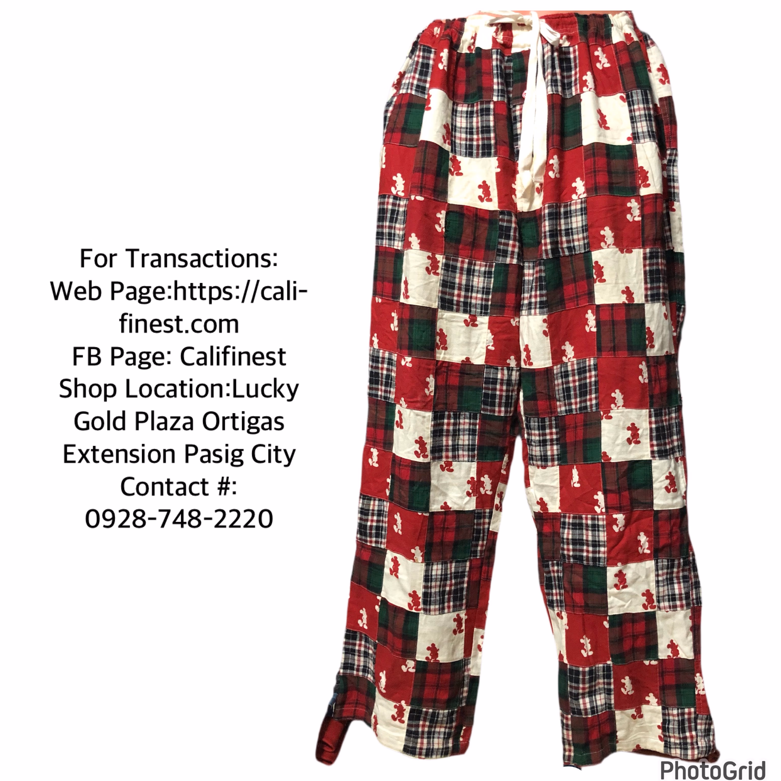Disney Resort Mickey Mouse Pajama Pants Size XL