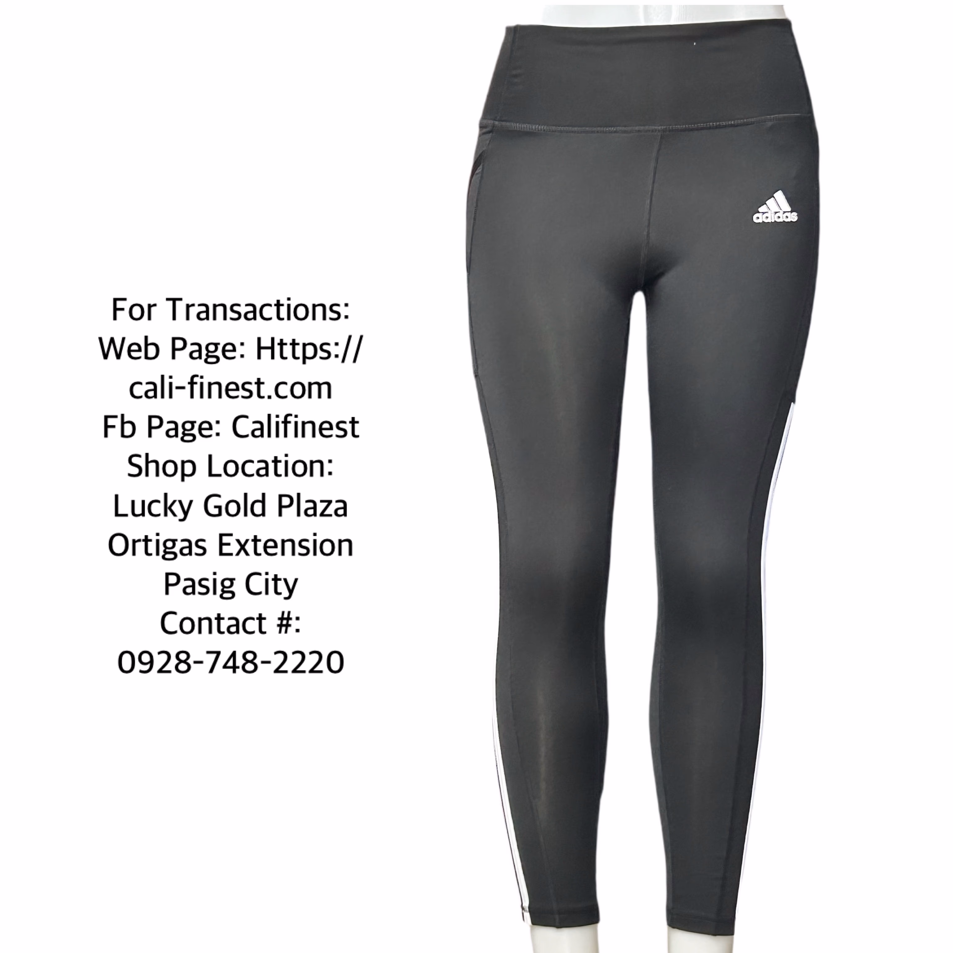 Adidas Women’s 3-stripes Full Length Black Leggings
