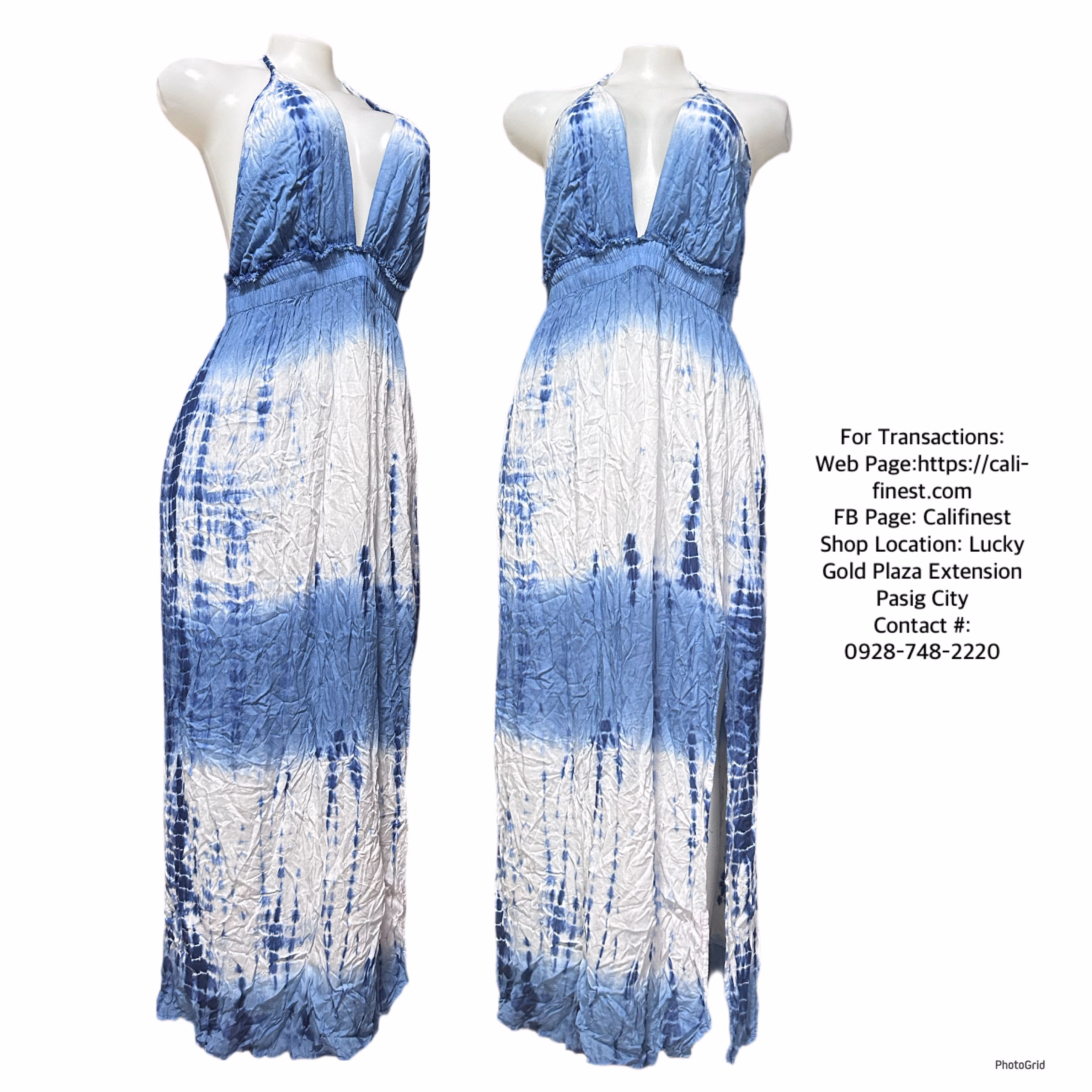 Fashion Nova TIE DYE Maxi Summer Dress 