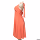 Shein Coral Halter Neck Midi Dress for Womens