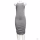 Forever Rose Couture Womens Dress Gray Large 