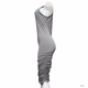 Forever Rose Couture Womens Dress Gray Large 