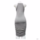 Forever Rose Couture Womens Dress Gray Large 