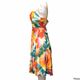 XOXO Vibrant WaterColor Dress Hourglass Sweetheart Neckline Spaghtetti 