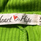 Heart Hips Neon Green Bodycon Dress for Womens Size XL 