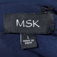 MSK Womens Navy Rhinestone Knee Cocktail and Party Dress