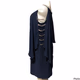 MSK Womens Navy Rhinestone Knee Cocktail and Party Dress