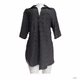 Women’s Chiffon Blouses V Neck,Black, size Medium 