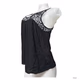 Ambiance Ladies Blouse Sleeveless, Black, size small