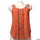 Mine Womens Sleeveless blouse Reddish Brown Small   
