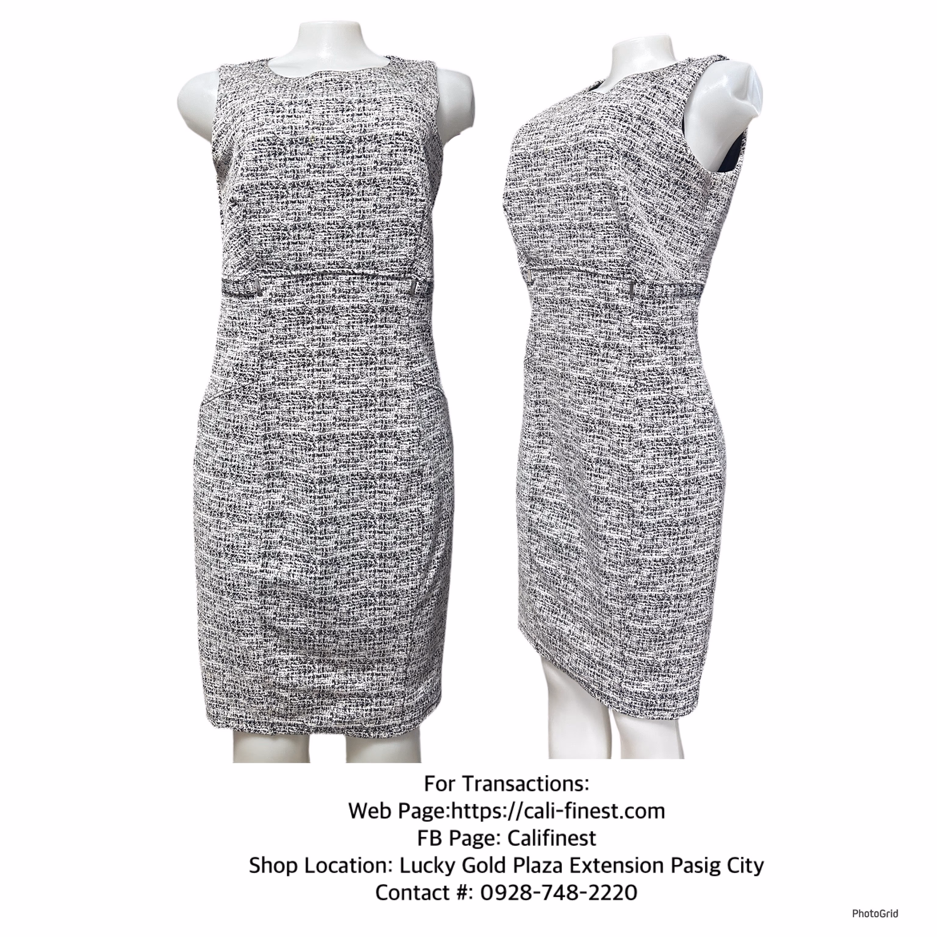 Dress Enfocus Studio Black White Size 8 