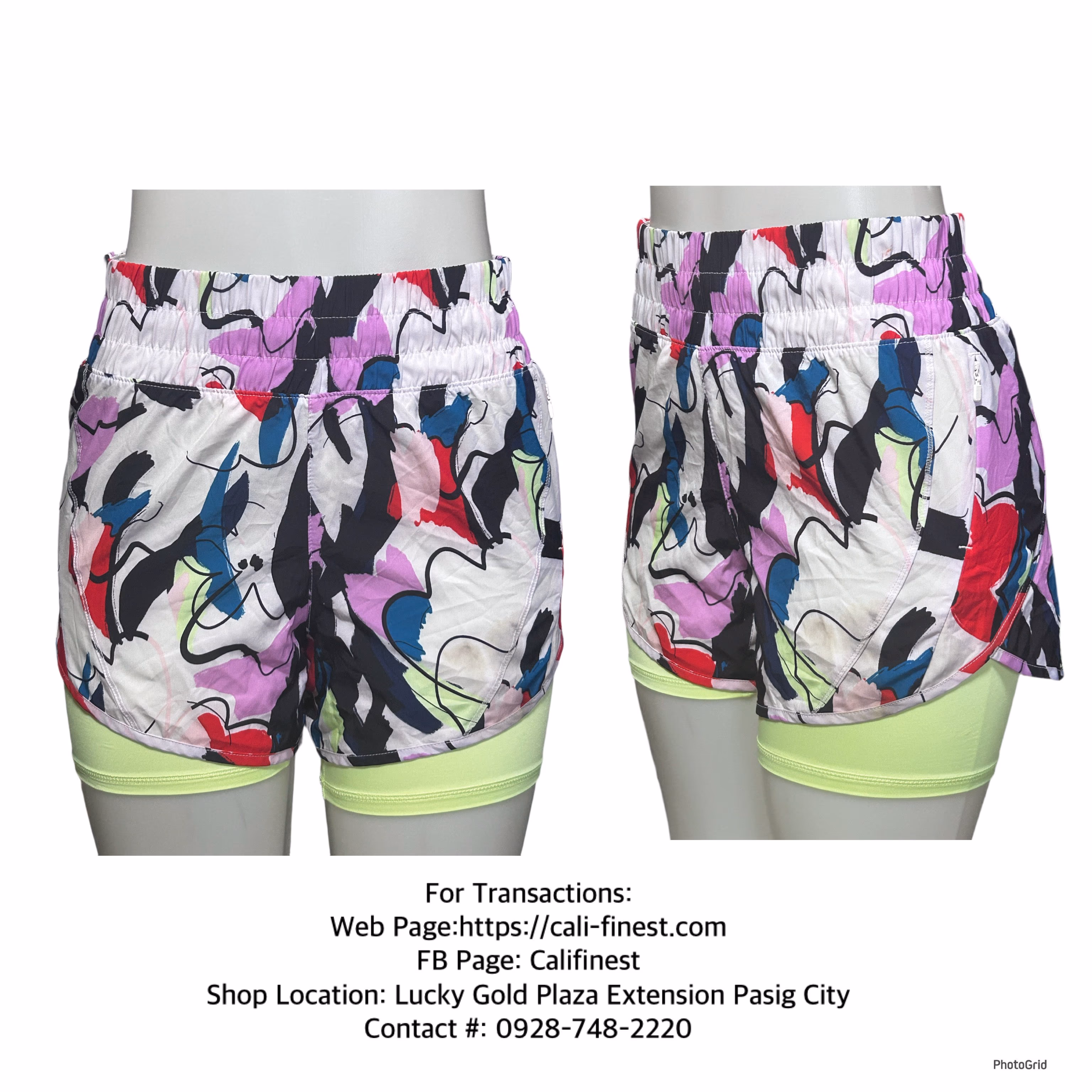 Avia Women’s Running Shorts With Bike, Liner Sizes XS 