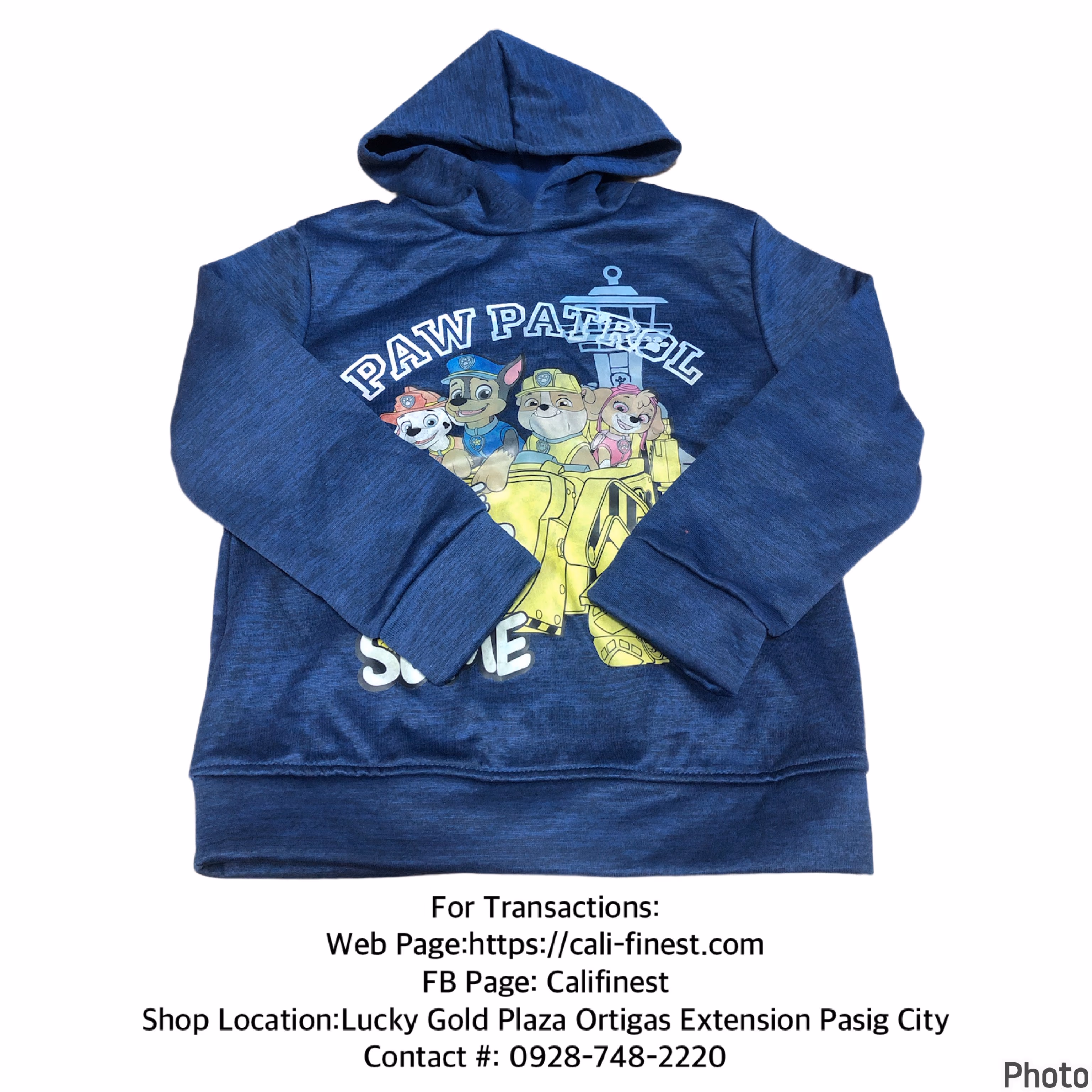 Nickelodeon Kids Boy Hoodie Jacket Dark Blue Size 6  J#302 