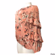 PerSeption Concept Floral Blouse Pink Womens Meduim   T# 564  