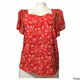 Always Indigo Women Floral Blouse Red Medium 