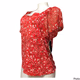Always Indigo Women Floral Blouse Red Medium 