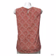 Merona Women Sleeveless Blouse Red/Orange Medium   T#572  