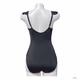 Time and Tru Ruffled Straps One Piece Swimsuit black Womens Size Small
