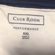 Men’s spring polo shirt Club Room size  XXL white fabrics navy blue large flowers  T#568